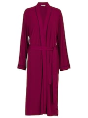 Cyberjammies Pink Jersey Long Dressing Gown - Image 4 of 4