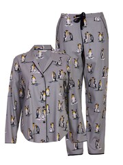 Cyberjammies Grey Printed Long Sleeve Pyjama Set - Image 4 of 4