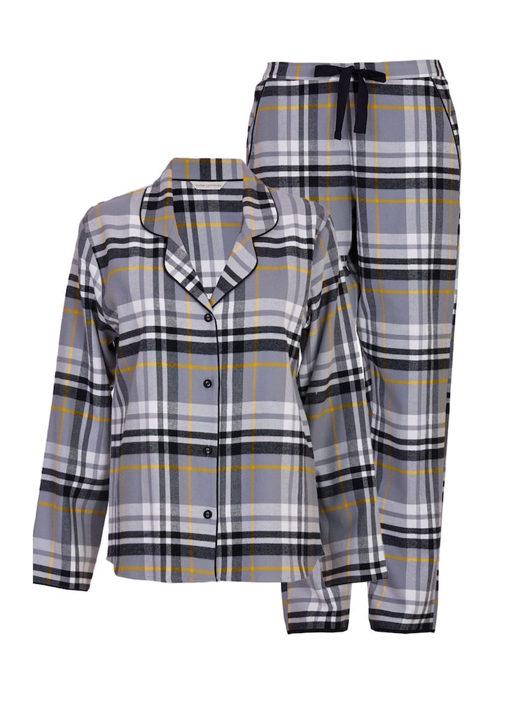 Cyberjammies – Pyjama-Set mit langen Ärmeln und Karomuster aus 100 % Baumwolle - Bild 4 von 4