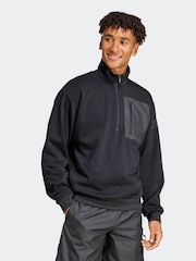adidas Black City Escape Half-Zip Fleece - Image 1 of 6