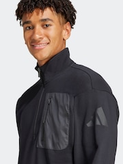 adidas Black City Escape Half-Zip Fleece - Image 5 of 6