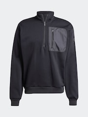 adidas Black City Escape Half-Zip Fleece - Image 6 of 6
