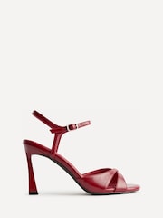 Linzi Red Compelled Crossover Stiletto Heeled Sandals - Image 2 of 5