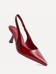 Linzi Red Featured Slingback Court Heels - Image 5 of 5