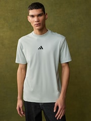 adidas Grey 100% Cotton T-Shirt - Image 1 of 5