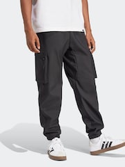 adidas Black Bar Logo Cargo Joggers - Image 3 of 6