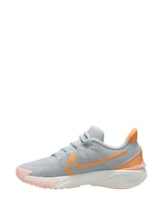 Nike Grey Orange Youth Star Runner 4 Trainers - Image 2 of 4