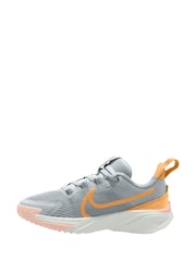 Nike Grey Orange Junior Star Runner 4 Trainers - Image 2 of 4