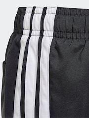 adidas Black 3 Stripes Swim Shorts - Image 3 of 5