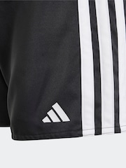 adidas Black 3 Stripes Swim Shorts - Image 4 of 5