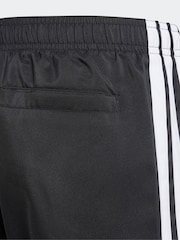 adidas Black 3 Stripes Swim Shorts - Image 5 of 5