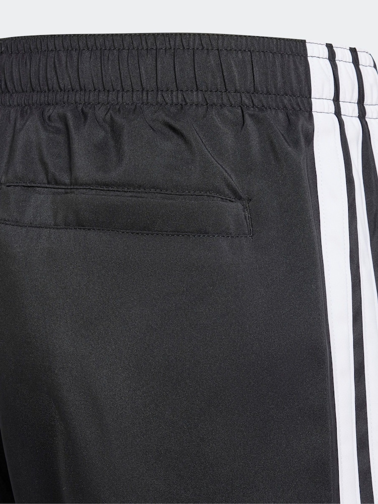 adidas Black 3 Stripes Swim Shorts - Image 5 of 5