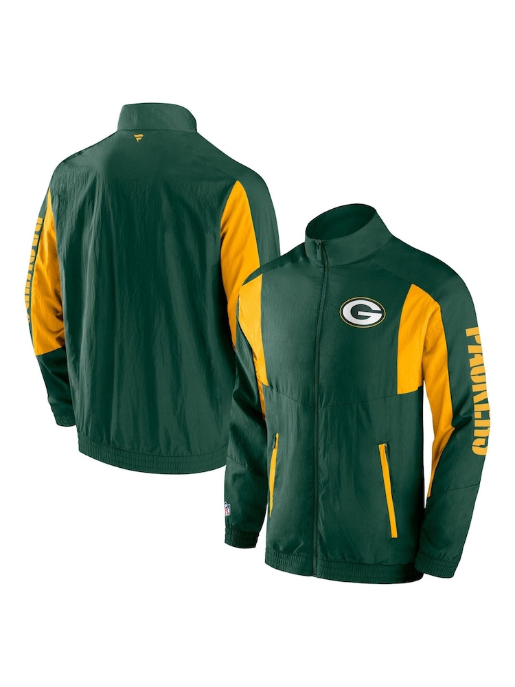 Fanatics Green NFL Green Bay Packers Woven Track Jacket - Image 1 of 3