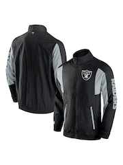Fanatics NFL Las Vegas Raiders Woven Track Black Jacket - Image 1 of 3
