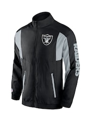 Fanatics NFL Las Vegas Raiders Woven Track Black Jacket - Image 2 of 3
