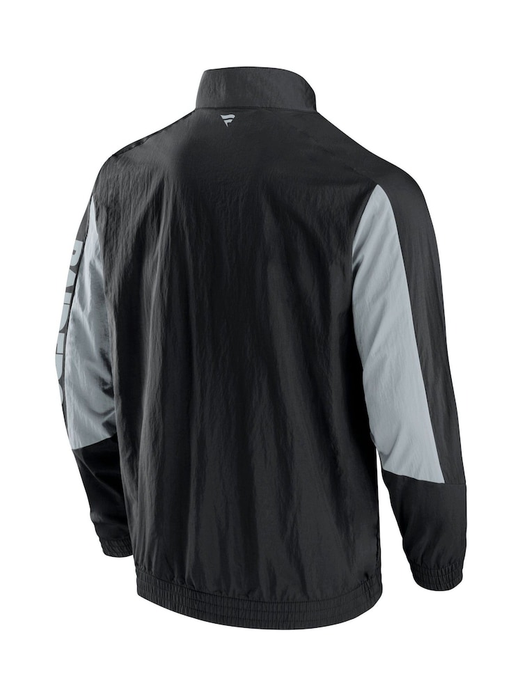 Fanatics NFL Las Vegas Raiders Woven Track Black Jacket - Image 3 of 3