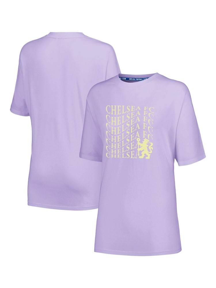 Fanatics Womens Purple Chelsea Graphic 100% Cotton T-Shirt - Image 1 of 3