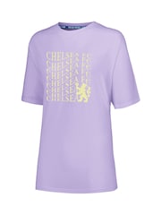 Fanatics Womens Purple Chelsea Graphic 100% Cotton T-Shirt - Image 2 of 3