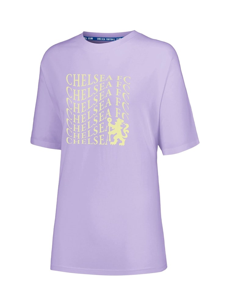 Fanatics Womens Purple Chelsea Graphic 100% Cotton T-Shirt - Image 2 of 3
