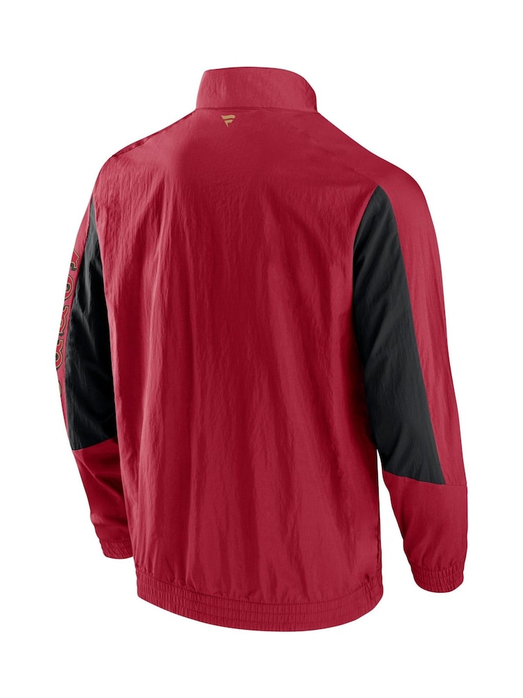 Fanatics Red NFL San Francisco 49ers Woven Track Jacket - Image 3 of 3