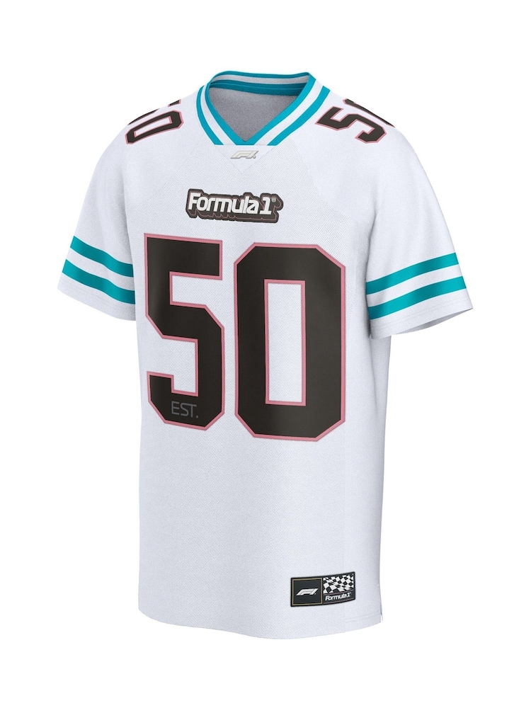 Fanatics F1 Formula 1 Miami Football Franchise White Jersey - Image 2 of 3