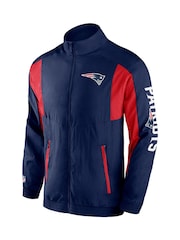 Fanatics Blue NFL New England Patriots Woven Track Jacket - Image 2 of 3