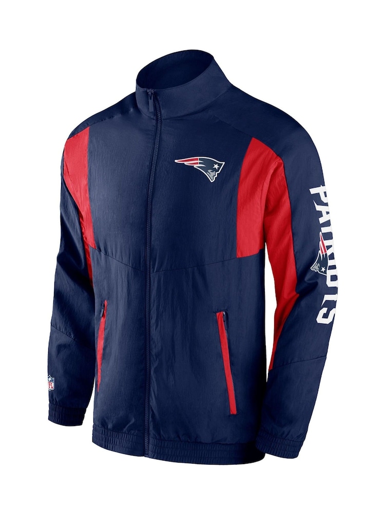 Fanatics Blue NFL New England Patriots Woven Track Jacket - Image 2 of 3