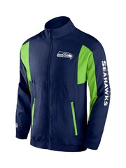 Fanatics Blue NFL Seattle Seahawks Woven Track Jacket - Image 2 of 3