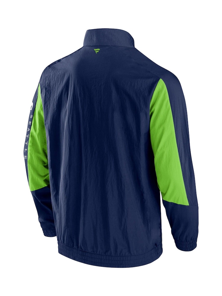 Fanatics Blue NFL Seattle Seahawks Woven Track Jacket - Image 3 of 3