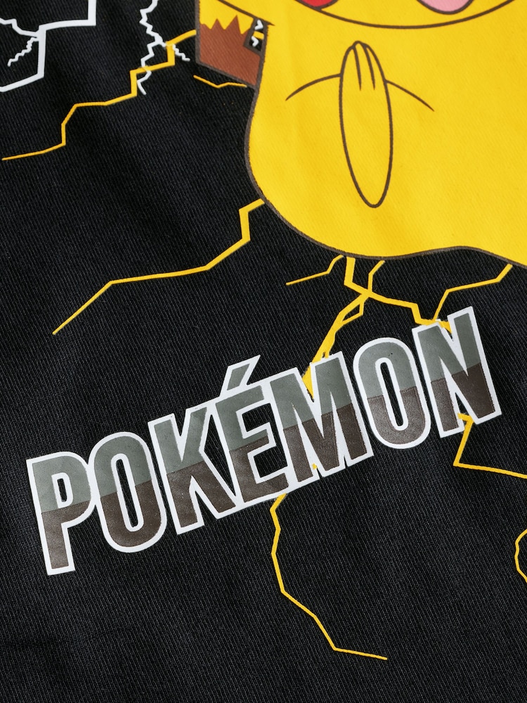Black Pokémon License Short Sleeve T-Shirt (4-16yrs) - Image 4 of 4