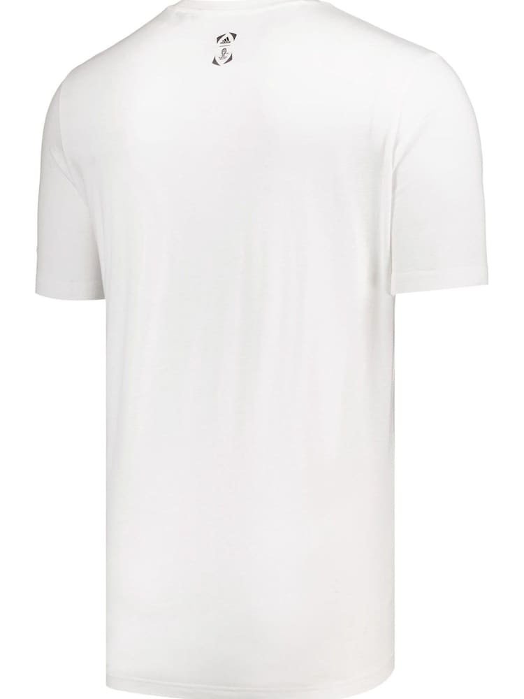 adidas White 100% Cotton Euro 2024 T-Shirt - Image 3 of 3