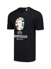 adidas Black 100% Cotton Euro 2024 T-Shirt - Image 2 of 3