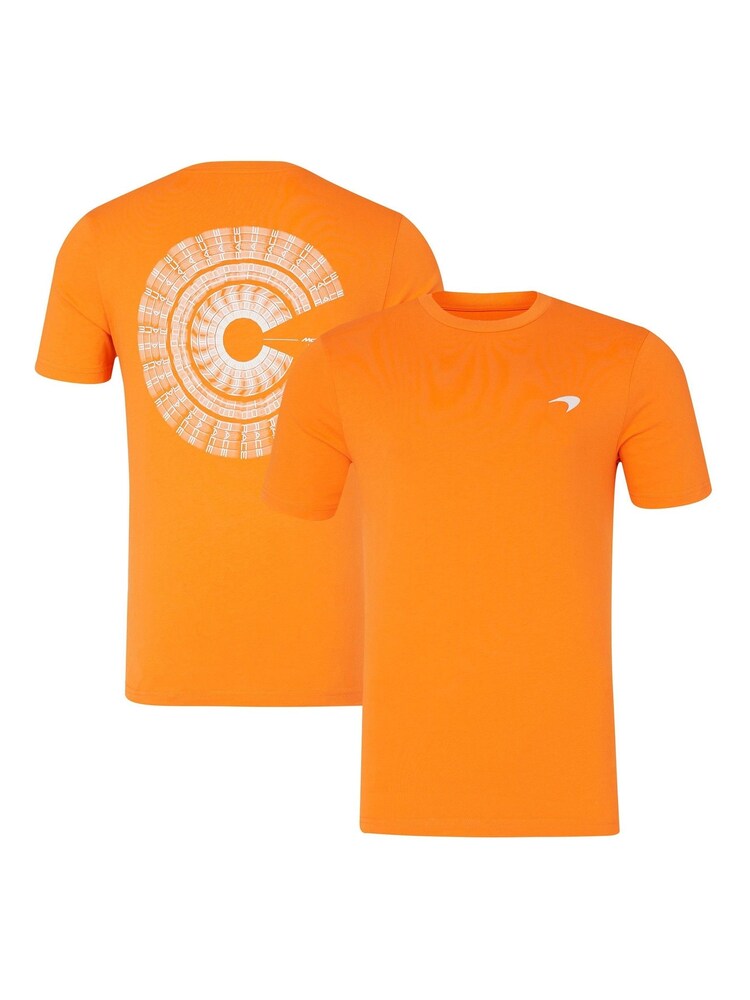 Fanatics Orange F1 McLaren Born To Race 100% Cotton T-Shirt - Image 1 of 3