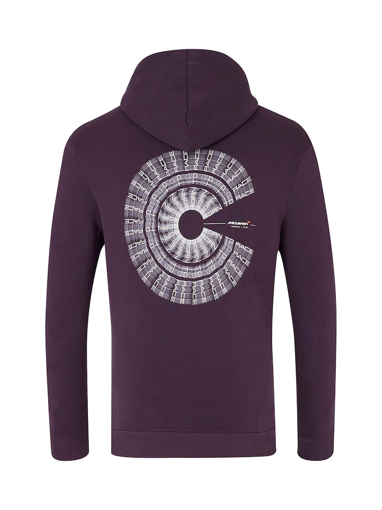Fanatics F1 McLaren Born To Race Purple Hoodie - Image 3 of 3