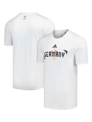 adidas White 100% Cotton Euro 2024 Germany T-Shirt - Image 1 of 3