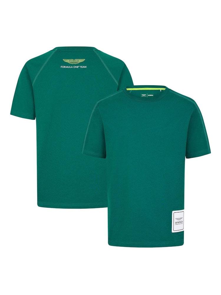 Fanatics Green Aston Martin Aramco F1 Logo T-Shirt - Image 1 of 3