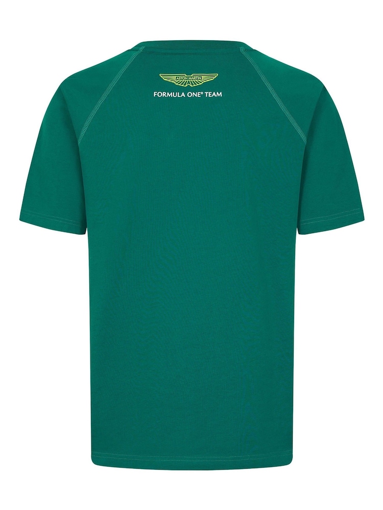 Fanatics Green Aston Martin Aramco F1 Logo T-Shirt - Image 3 of 3