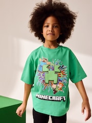 Green Licensed Minecraft T-Shirt (3-16yrs) - Image 1 of 9
