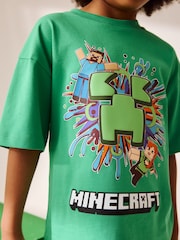 Green Licensed Minecraft T-Shirt (3-16yrs) - Image 5 of 9