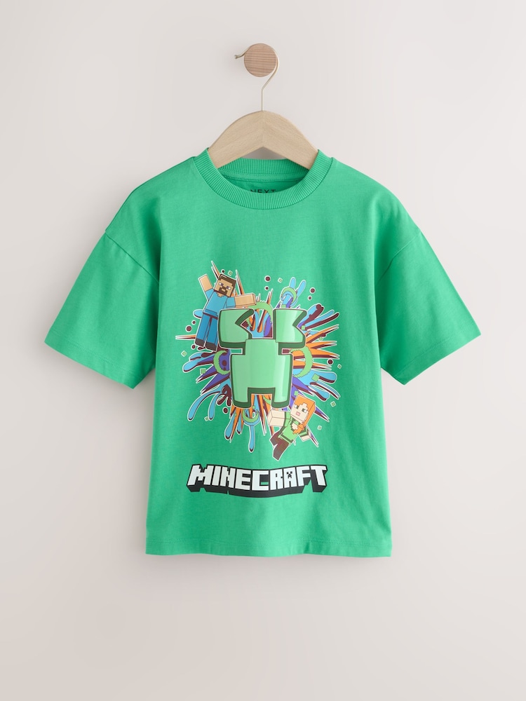 Green Licensed Minecraft T-Shirt (3-16yrs) - Image 6 of 9
