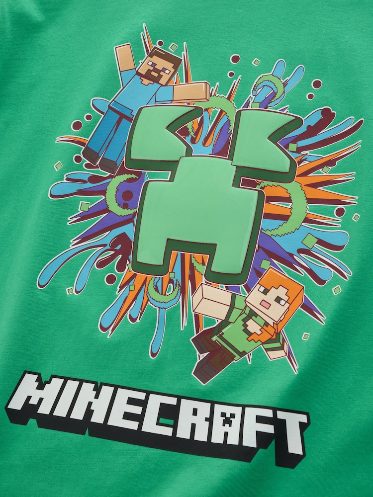 Green Licensed Minecraft T-Shirt (3-16yrs) - Image 8 of 9