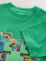 Green Licensed Minecraft T-Shirt (3-16yrs) - Image 9 of 9