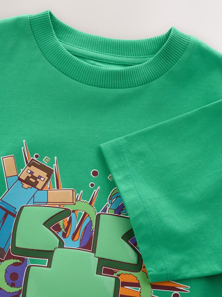 Green Licensed Minecraft T-Shirt (3-16yrs) - Image 9 of 9