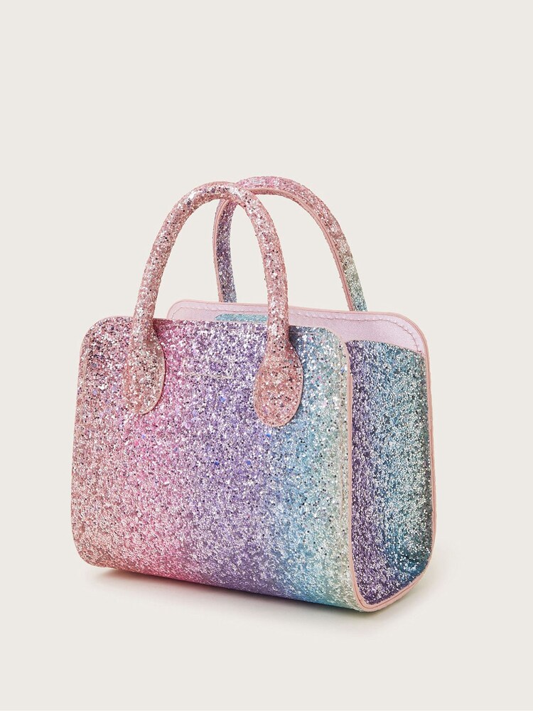 Monsoon Pink Rainbow Glitter Tote Bag - Image 2 of 3 Monsoon Pink Rainbow Glitter Tote Bag - Image 2 of 3