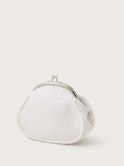 Monsoon Natural Ruffle Dress Clip Frame Bag - Image 2 of 3