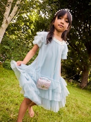 Monsoon Blue Alexandra Ruffle Swing Dress - Image 1 of 5