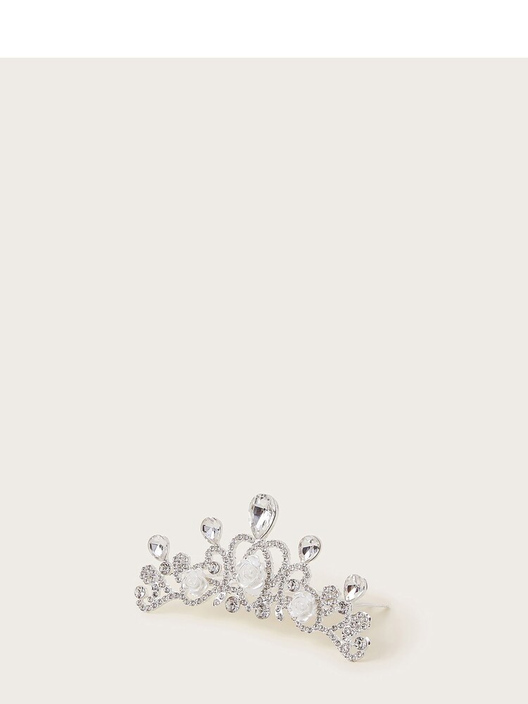 Monsoon Silver Embellished Bridesmaid Tiara Comb - Image 1 of 2