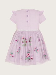 Monsoon Purple Baby Floral Disco Dress - Image 1 of 1