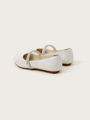 Monsoon Natural Dazzle Patent Ballerina Flats - Image 1 of 1