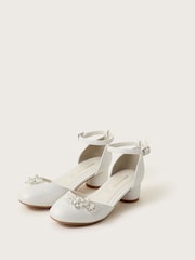 Monsoon zweiteilige Absatzschuhe mit schmucksteinverzierten Blumen - Bild 1 von 3